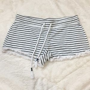 No boundaries striped pajama shorts